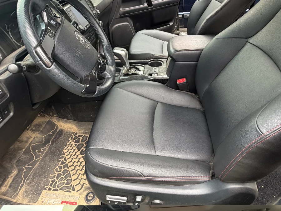 SUV front seats and dashboard before detailing — Grove City, Ohio