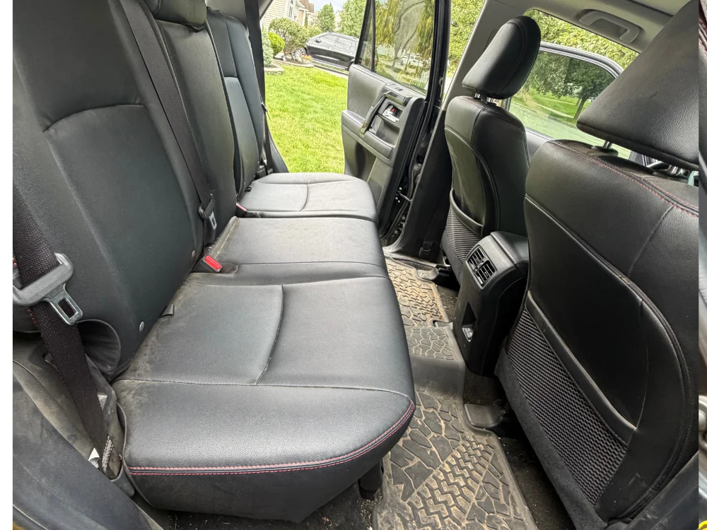 Rear seats before interior detailing — Lewis Center, Ohio